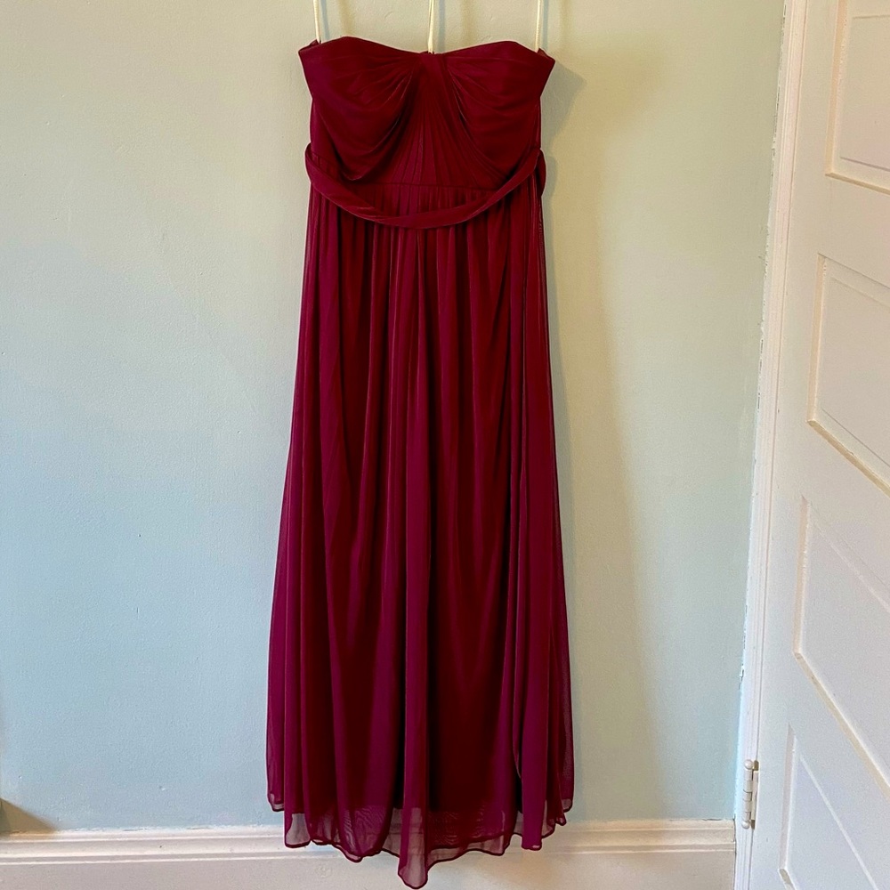 David’s Bridal Strapless Dress - Size 18